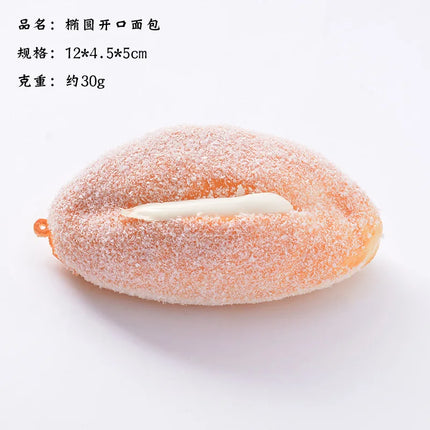 Artificial Bread Pressure Reliever Knead Stress Reliever  toy Fake Food Photography Prop Window Cabinet Model fidget toy gifts