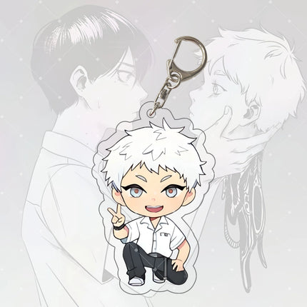 Anime Keychain Hikaru ga Shinda Natsu Hikaru Acrylic Keyring Strap Figure Hanging Accessories Backpack Decoration 6cm, Fan Gift
