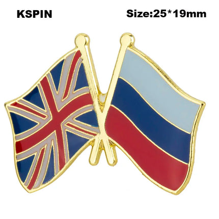 Russia Flag Laple Pin Badge Brooch
