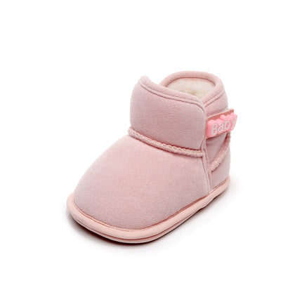 0-18Month Newborn Baby Girls Boys Winter Snow Boots Toddler Warm Plus Fleece Ankle Boots Non-slip Thickened Shoes