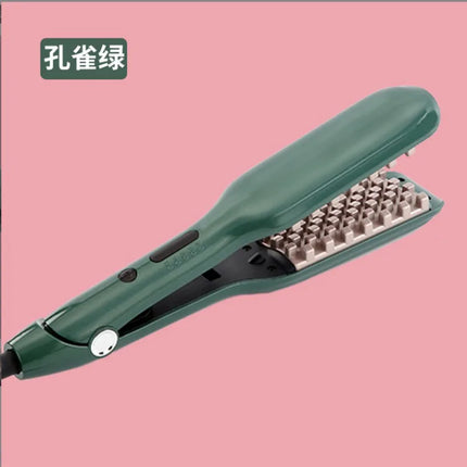 Portable home-use volumizing hair curler with negative ions for volumizing hair at the roots and creating cornrows