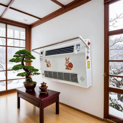 Wall-mounted water air conditioner coal to electricity coal to gas dual-purpose hair dryer radiator fan coil