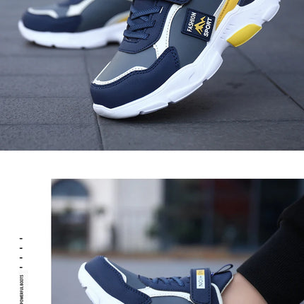 New Children's Leather Casual Shoes For Boy Girls Sneakers Breathable Kids School Walking Non-slip Sport Running Shoes Outdoor