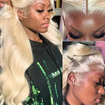 13x6 Body Wave Transparent HD 30 46 Inch 613 Honey Blonde Lace Frontal Human Hair Wig 250 Density Brazilian 13x4 Lace Front Wig