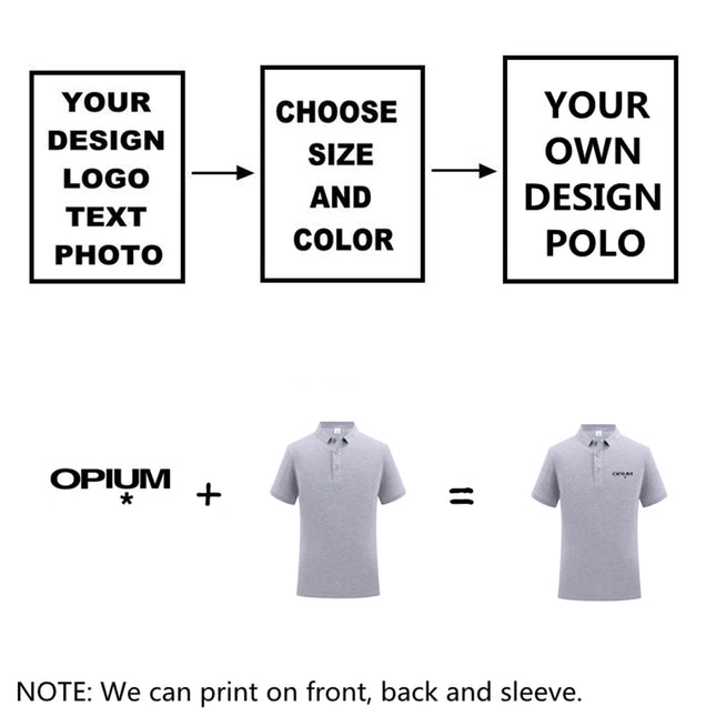 Personalize Design High Quality 100% Cotton Polo Shirts Brand Custom Logo Polo Crewneck For Men And Women Customize POD Top Tees