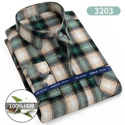 11XL Fits 160 KG Men's Flannel Shirts Long Sleeve Big and Tall 100 Cotton Men's Plaid Flannel Shirts Long Sleeve with Pockets