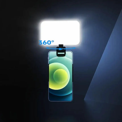 FANGTUOSI new Pocket LED Selfie Fill Light 1000Mah Rechargeable For IPhone IPad Mobile Phone Clip Flash Video Photography Lamp