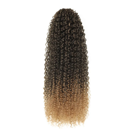 Synthetic Ponytail 24inch Kinky Curly Ponytail Drawstring Chip-In Hair Extension Organic Overhead Ponytail For Women