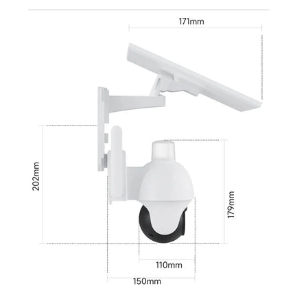 XIAOVV 4G Sim 6MP Solar Outdoor Cameras  PTZ Surveillance Outdoor Waterproof Security Cams Color Night Vision Smart Home