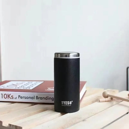 Tyeso Mini Vacuum Flasks 304 Stainless Steel Vacuum Insulated Water Bottle Lightweight Compact Travel Mug for Outdoor Office