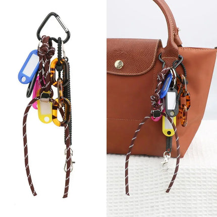 HOT Original Designed Nylon Woven Rope Keychain With Baseball Decor Sporty Style Bag Pendant DIY Trendy Fashion Pendant Gifts