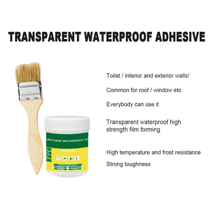 Transparent Waterproof Coating Sealant Agent Wall Leak Repair Material Invisible Glue for Roof Leakage Crack Seepage with Brush