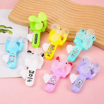 5Pcs High Quality Mini Summer Hand Pressure Fan Cartoon Party Toys Birthday Gifts Fan Portable Gift Fan Kids Adult