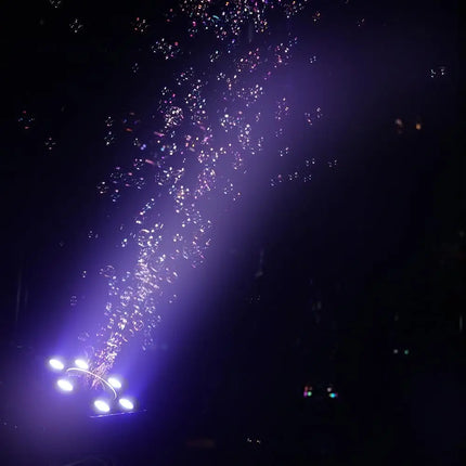 90W Bubble Machine RGBW Audience Stage Effect DJ Bubbles Spraying Moving Head Height 10-15M DMX512 for Wedding Club Disco Party