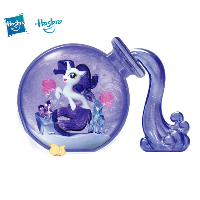 Hasbro Anime My Little Pony Ocean Magic Bottle Series Blind Box Toy Twilight Sparkle Rainbow Dash Applejack Gifts for Children