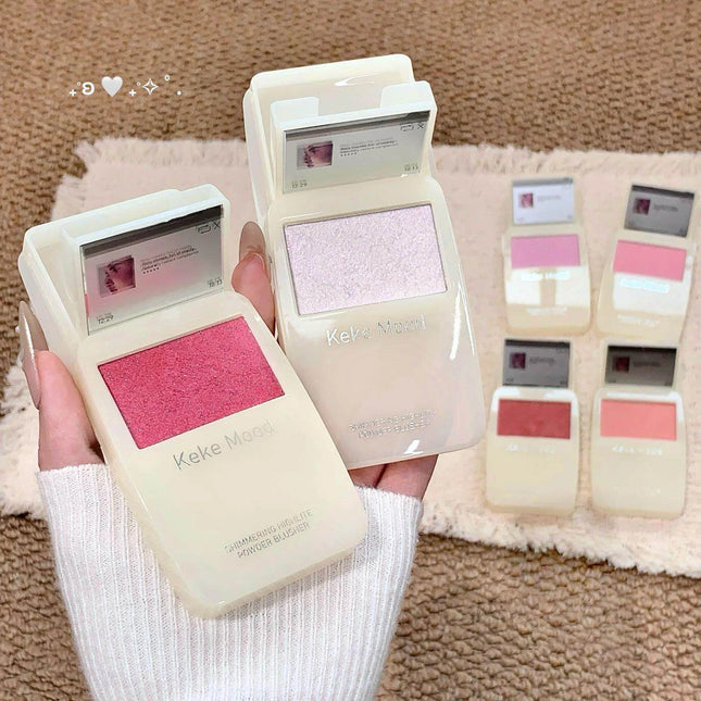 MP3 Slide Up Dough Cheek Texture Satin Powder Blusher Nude Makeup tender Naturally Rouge Powder Powder Blush Entropy Cream