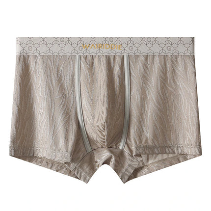 1/3 pcs Men's Underwear Male Panties Ice Silk Boxer Shorts Male Underpants Sexy Thin Panties U Convex Lingerie Wholesale