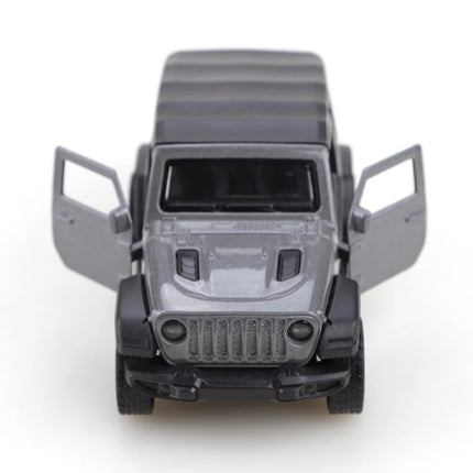 Packaged 1/43 New Alloy Jeep Wrangler Rubicon Pull-Back Off-Road Model, Three-Door Metal Model, Exquisite Gift for Children