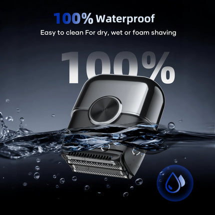 KENSEN S26 Electric Shaver for Men 4D Floating Blades Foil Shavers Waterproof 8000RPM Beard Trimmer Portable Mini Electric Razor
