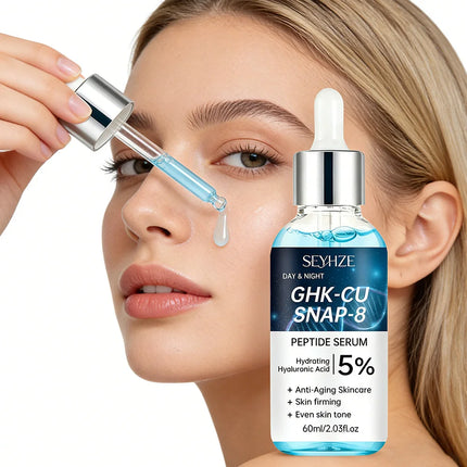 SEYHZE Blue Copper Peptide Essence Liquid 40ml/60ml Skin Tightening Lifting Uniform Skin Tone Deep Hydration Oil Control Moistur