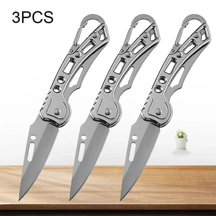 WXCOO Stainless Steel Folding Knife Forged Meat Cleaver Portable Pocket Knife Universal Kitchen Knives Slicing Cutting Knife