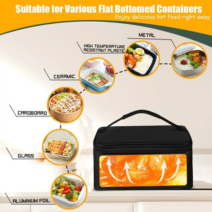 2026 New Portable Oven 100W Food Heater, Adult Electric Lunch Box Food Heater