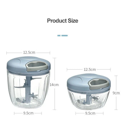 500/900ML Garlic Chopper Manual Garlic Press Food Vegetables Cutter Meat Grinders Kitchen Gadgets Hand Mincer Garlic Masher