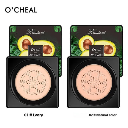 Air Cushion Foundation CC Cream Lightweight Natural Moisturizing Concealer Long Lasting Even Skin Tone Contour Makeup