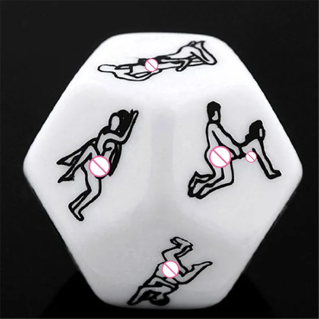 12-Sided Sexy Funny Dice Party Gifts Cubes Adults Love Humour Gambling Sex Romance Erotic Kama Sutra Craps Sexy Games Dice Toys