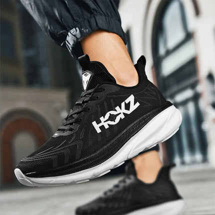 Carbon Plate Air Cushion Running Shoes for Men Soft Chunky Sneakers Women Daily Commuting Shoes Outdoor Casual Walking Shoes