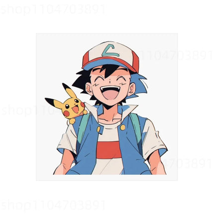 Pokemon Heat Transfer Stickers Anime Pikachu Cartoon Character Decal DIY Fashion Clothes Hat Bags Patches Ironing Decor Applique