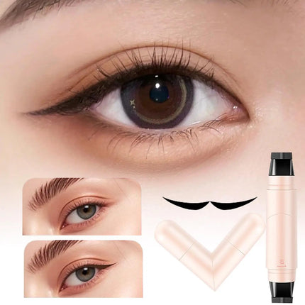 Double Head Rotatable Eyeliners Stamp Integrated EyelinerStamp Precise Outline Signet Long-Lasting EyelinerLiquid Pen Cosmetics