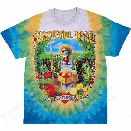 New Classic Rock Band Grateful Dead 3d Print T-shirt Men Women Fashion Trend Hip Hop Short Sleeve Tops Tees Kids Tshirt Tour