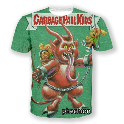 Cartoon Garbage Pail Kids Graphic T-shirts 3D Print Kid Anime Tees Fashion Men Women Short Sleeve O-Neck Tshirt Harajuku Y2k Top