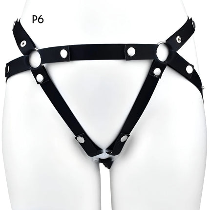 FRRK Elastic Band Chastity Belt for Male Chastity Cage Auxiliary Belt Adjustable Underwear Rope Scrotum Ring Sissy Sex Toys