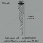 68 heads / Neutral light