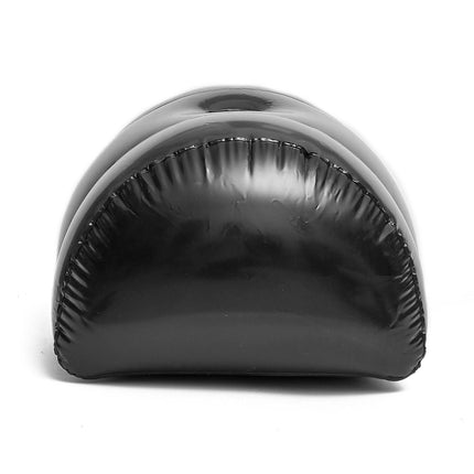 Black Half Round Inflatable Pillow&Leak Repair Patch, Adult Sexual Posture Assistance Air Cushion,Portable&Stored,sex Fun Pillow