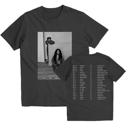 Kendrick Lamar X SZA GrandNational Tour 2025 T-shirts GNX Album Graphic Print T-shirt Cotton Summer Soft Tee-shirt Unisex Men Top