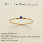 September-Sapphire / Gold Colour / 7