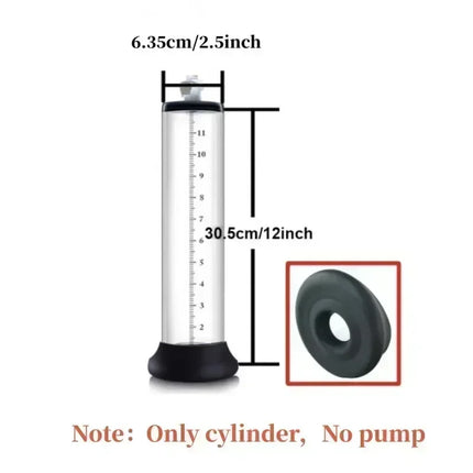 22/30cm Acrylic Penis Pump Accessories Vacuum Penis Enlarger Sex Toys For Man Cylinder Set Penis Enlargement Penile Trainer 18