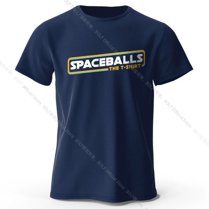 Spaceballs Printed T-Shirt 100% Cotton Oversized Sci-Fi Graphic Tees for Men Women Summer Tops Nerd Streetwear