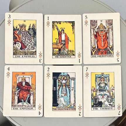 RWS Playing Card Deck:  9*6cm 78-Card Poker Deck Illustrated with RWS Images, Combines Tarot and Playing Cards, Double-embossed