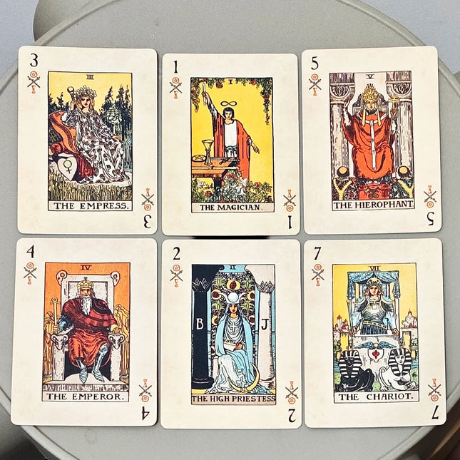 RWS Playing Card Deck:  9*6cm 78-Card Poker Deck Illustrated with RWS Images, Combines Tarot and Playing Cards, Double-embossed
