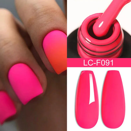 LILYCUTE 7ML Glitter Gel Nail Polish Sparkling Semi Permanent UV Gel Colorful Shinning Gel Varnish Nail Art Soak Off UV LED Gel