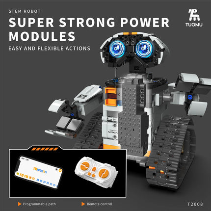 1-to-5 Electric Building Blocks, Compatible with Wali Blocks, Electric Programming Robot STEM Toy, Christmas Gift