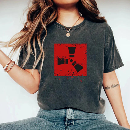 Rust Gaming T-Shirt: Unisex Retro Logo T-Shirt Couple Cotton Loose-fitting Streetwear Top  women clothes oversized t shirt