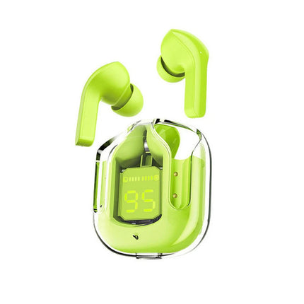 Wireless Bluetooth Headset Transparent Design with LED Digital Display Stereo Sound TWS Earphone for Sports Working-Air BT30