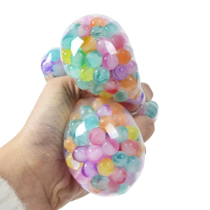 6cm Exotic Pinch The Rainbow Bead Pressure Reducing Ball Vent Ball Decompression Toy TPR Pinch Le Grape Ball Adult Toys