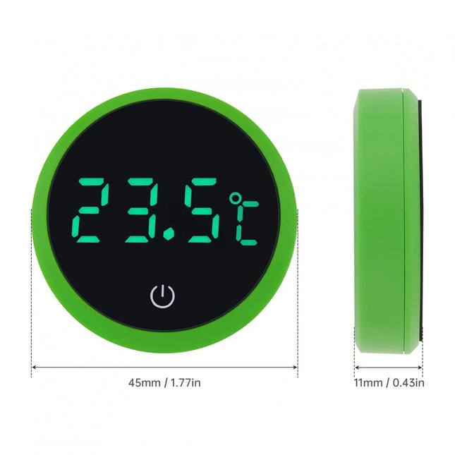 Cordless White / Green / Black Degree Celsius Digital Thermometer, LED Display Fish Tank Thermometers
