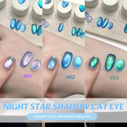 1-9pcs WS Autumn Winter Nail High-density Green Glass Bead Cat Eye Gel Nail Polish 2025 Popular Whitening Nail Art Nail Supplies